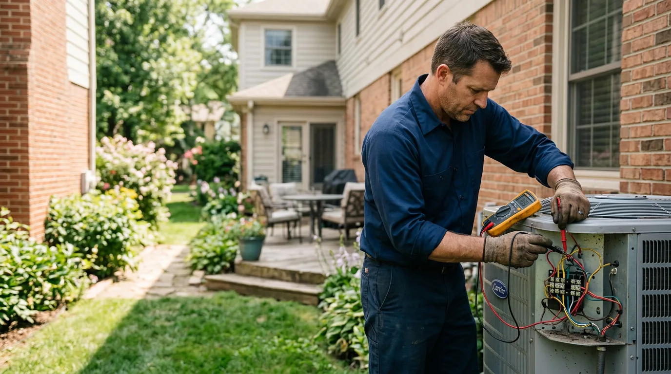 HVAC technician working near San Antonio, TX